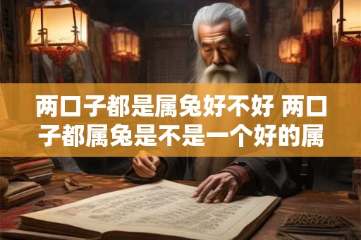 两口子都是属兔好不好 两口子都属兔是不是一个好的属相组合