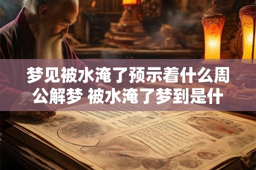 梦见被水淹了预示着什么周公解梦 被水淹了梦到是什么预示