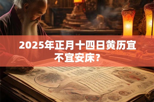 2025年正月十四日黄历宜不宜安床？