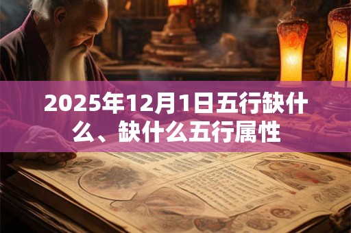 2025年12月1日五行缺什么、缺什么五行属性
