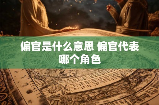 偏官是什么意思 偏官代表哪个角色