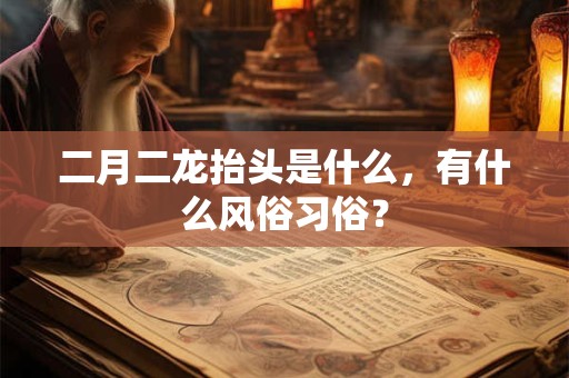 详细阅读:二月二龙抬头是什么,有什么风俗习俗? 二月二龙抬头是什么,有什么风俗习俗?