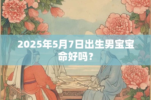 2025年5月7日出生男宝宝命好吗？