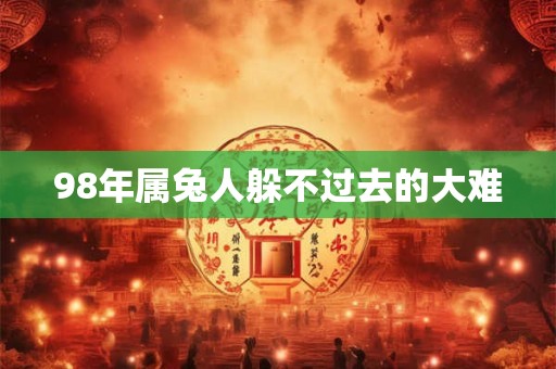 详细阅读:98年属兔人躲不过去的大难 98年属兔人躲不过去的大难