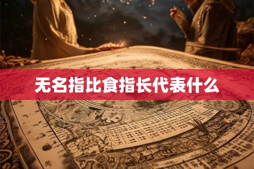 无名指比食指长代表什么