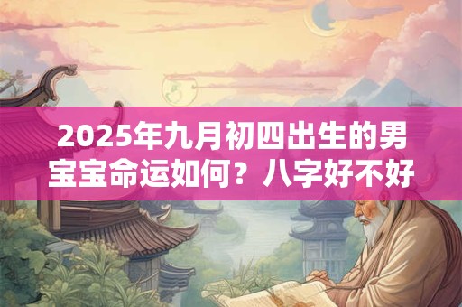 2025年九月初四出生的男宝宝命运如何？八字好不好
