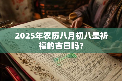 2025年农历八月初八是祈福的吉日吗？