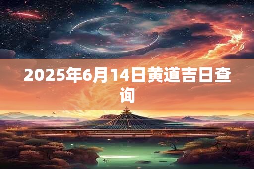 2025年6月14日黄道吉日查询