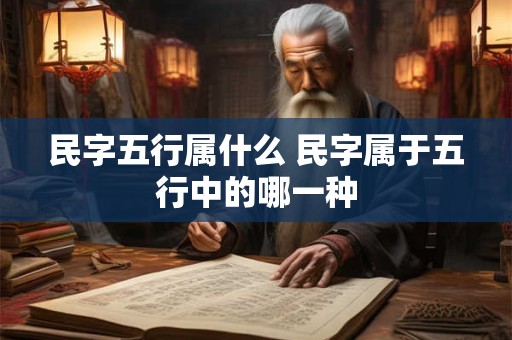 民字五行属什么 民字属于五行中的哪一种