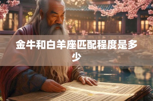 金牛和白羊座匹配程度是多少