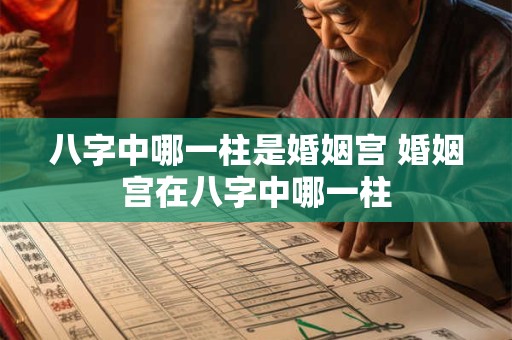 八字中哪一柱是婚姻宫 婚姻宫在八字中哪一柱