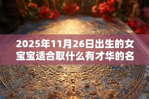 2025年11月26日出生的女宝宝适合取什么有才华的名字