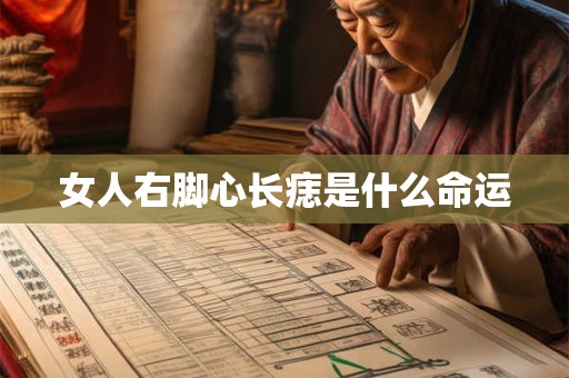 女人右脚心长痣是什么命运