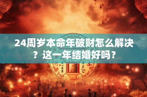24周岁本命年破财怎么解决？这一年结婚好吗？