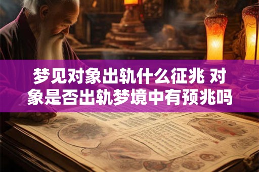 梦见对象出轨什么征兆 对象是否出轨梦境中有预兆吗