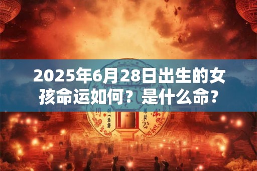 2025年6月28日出生的女孩命运如何？是什么命？