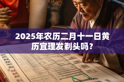 2025年农历二月十一日黄历宜理发剃头吗？
