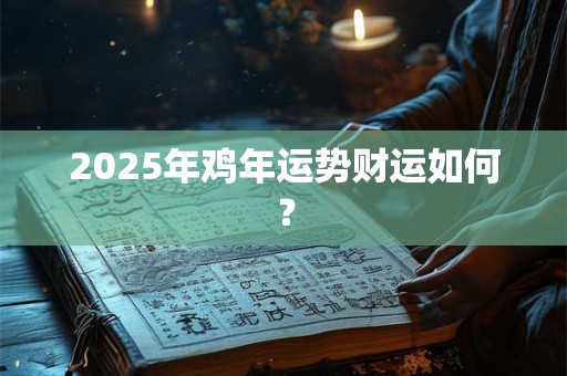 2025年鸡年运势财运如何？