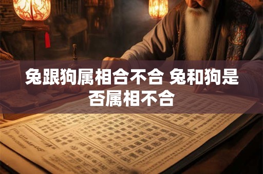 兔跟狗属相合不合 兔和狗是否属相不合
