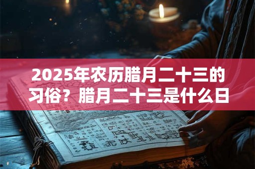 详细阅读:2025年农历腊月二十三的习俗?腊月二十三是什么日子? 2025年农历腊月二十三的习俗?腊月二十三是什么日子?