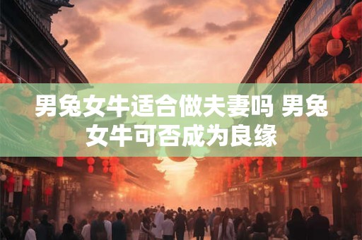 男兔女牛适合做夫妻吗 男兔女牛可否成为良缘