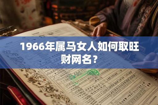 1966年属马女人如何取旺财网名？