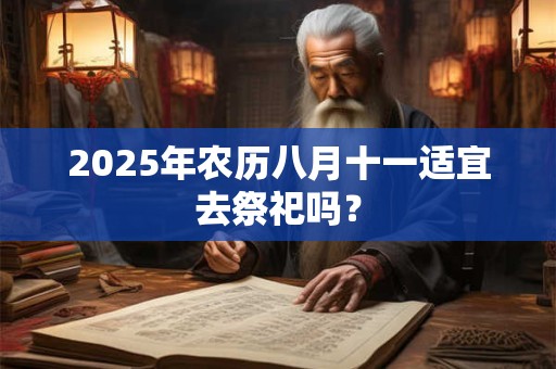 详细阅读:2025年农历八月十一适宜去祭祀吗? 2025年农历八月十一适宜去祭祀吗?