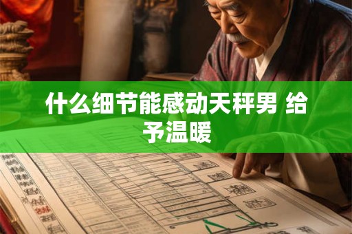 什么细节能感动天秤男 给予温暖