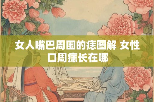 女人嘴巴周围的痣图解 女性口周痣长在哪
