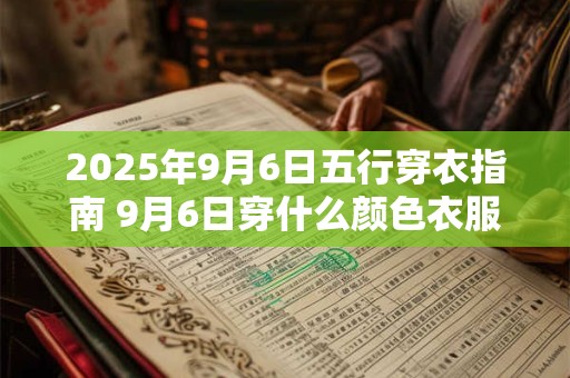 2025年9月6日五行穿衣指南 9月6日穿什么颜色衣服