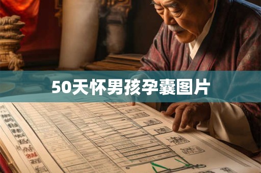 50天怀男孩孕囊图片
