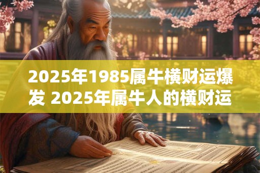 2025年1985属牛横财运爆发 2025年属牛人的横财运是否会爆发