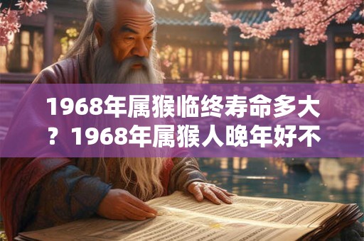 1968年属猴临终寿命多大？1968年属猴人晚年好不好？