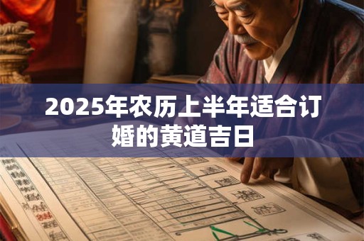 2025年农历上半年适合订婚的黄道吉日