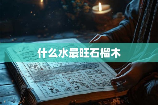 什么水最旺石榴木