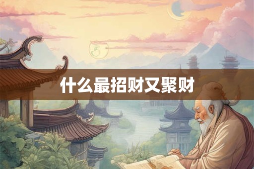 什么最招财又聚财