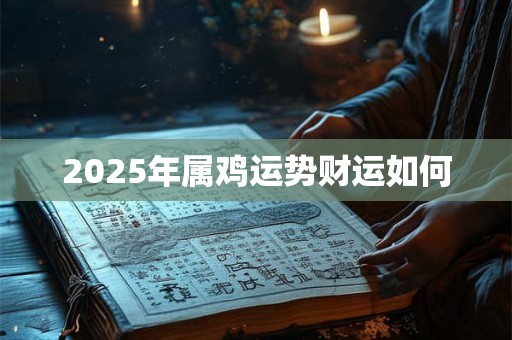 2025年属鸡运势财运如何