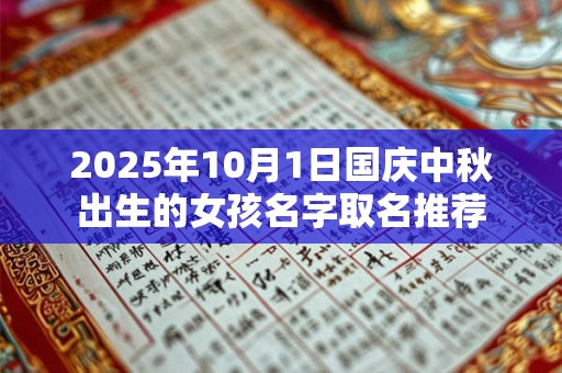 2025年10月1日国庆中秋出生的女孩名字取名推荐