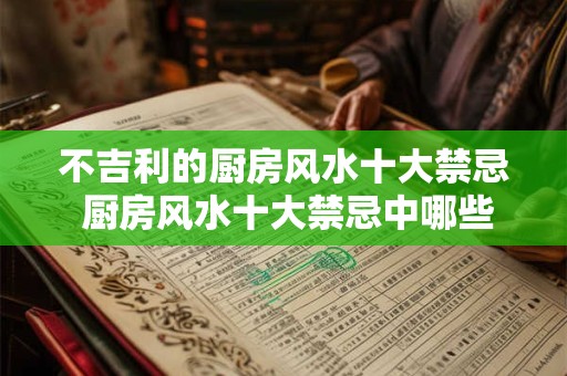 不吉利的厨房风水十大禁忌 厨房风水十大禁忌中哪些是不吉利的