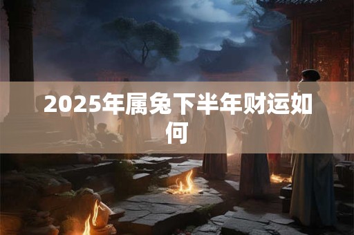 2025年属兔下半年财运如何 2025年属兔下半年财运如何