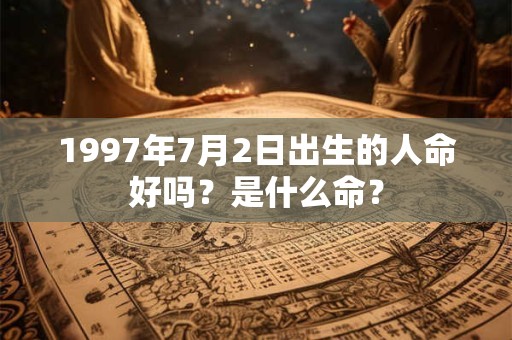 1997年7月2日出生的人命好吗？是什么命？