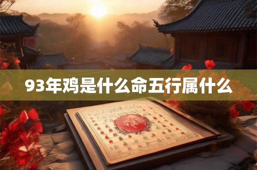 93年鸡是什么命五行属什么