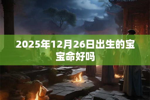2025年12月26日出生的宝宝命好吗