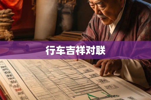 行车吉祥对联