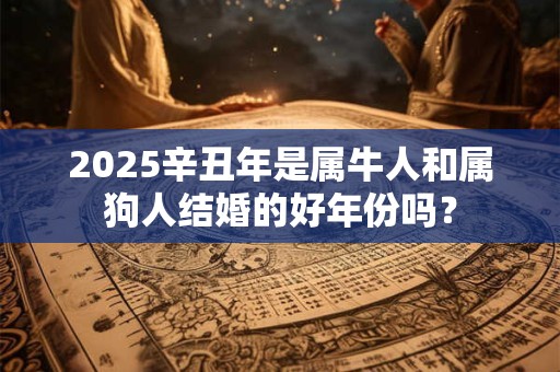 2025辛丑年是属牛人和属狗人结婚的好年份吗？