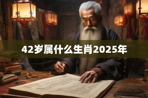 42岁属什么生肖2025年