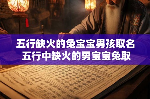 五行缺火的兔宝宝男孩取名 五行中缺火的男宝宝兔取名怎么选