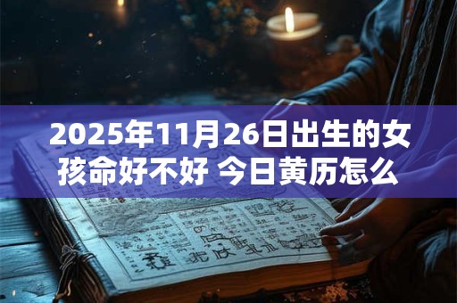 2026年11月26日出生的女孩命好不好 今日黄历怎么样