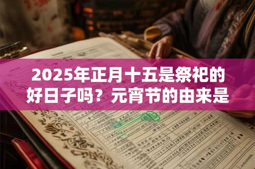 2025年正月十五是祭祀的好日子吗？元宵节的由来是什么？