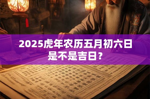 2025虎年农历五月初六日是不是吉日？